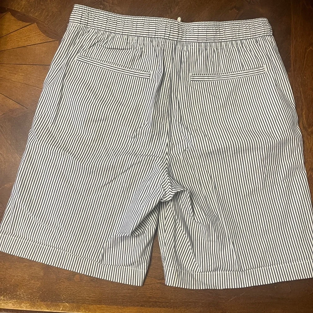 Banana Republic Navy and White Deck Shorts, Small